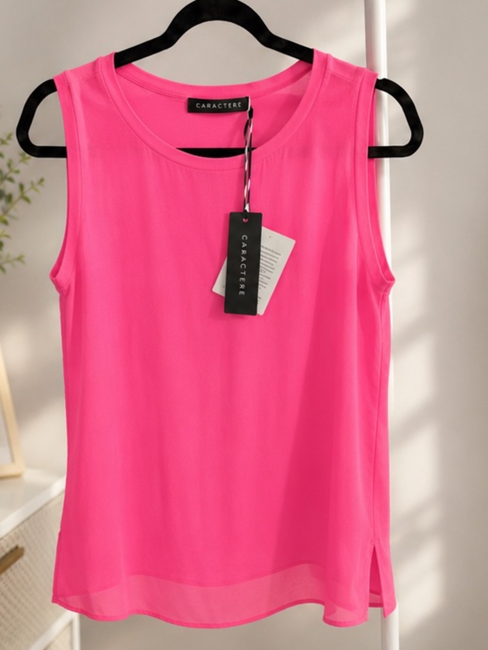 NWT Pink Silk Top size small